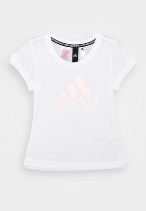 adidas Performance, T-shirt con stampa - white