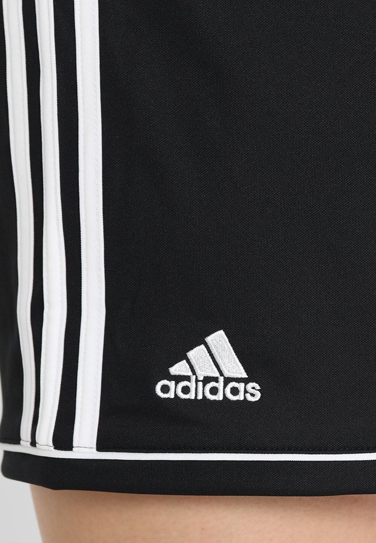 adidas Performance SQUADRA CLIMALITE FOOTBALL 1/4 SHORTS - Korte broeken -  black/white/Zwart - Zalando.nl
