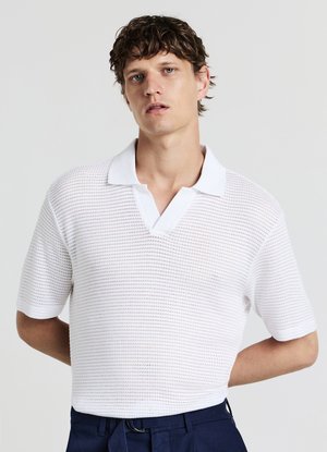 Calliope TRAFORATA - Polo - bianco ottico