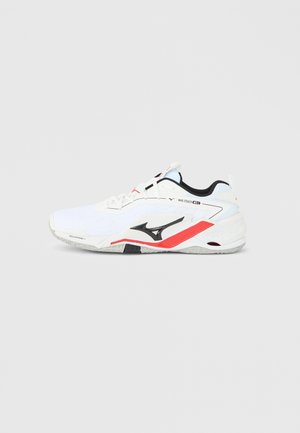 WAVE STEALTH NEO 2 UNISEX - Kézilabdacipő - white/black/fiery red