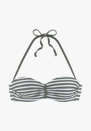 WIRE-BANDEAU - Zgornji del kopalk - oliv gestreift