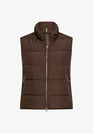camel active, WINDDICHTE WESTE MIT REISSVERSCHLUSSTASCHEN - Waistcoat - brown