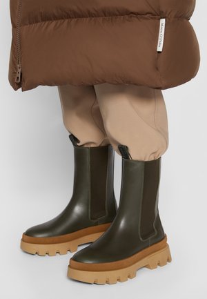 PETRA - Platform ankle boots - oliv