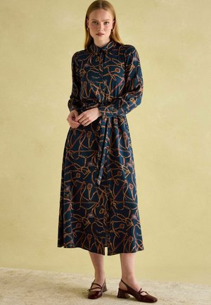 Joules REGULAR FIT  - Blusenkleid - navy bridle print
