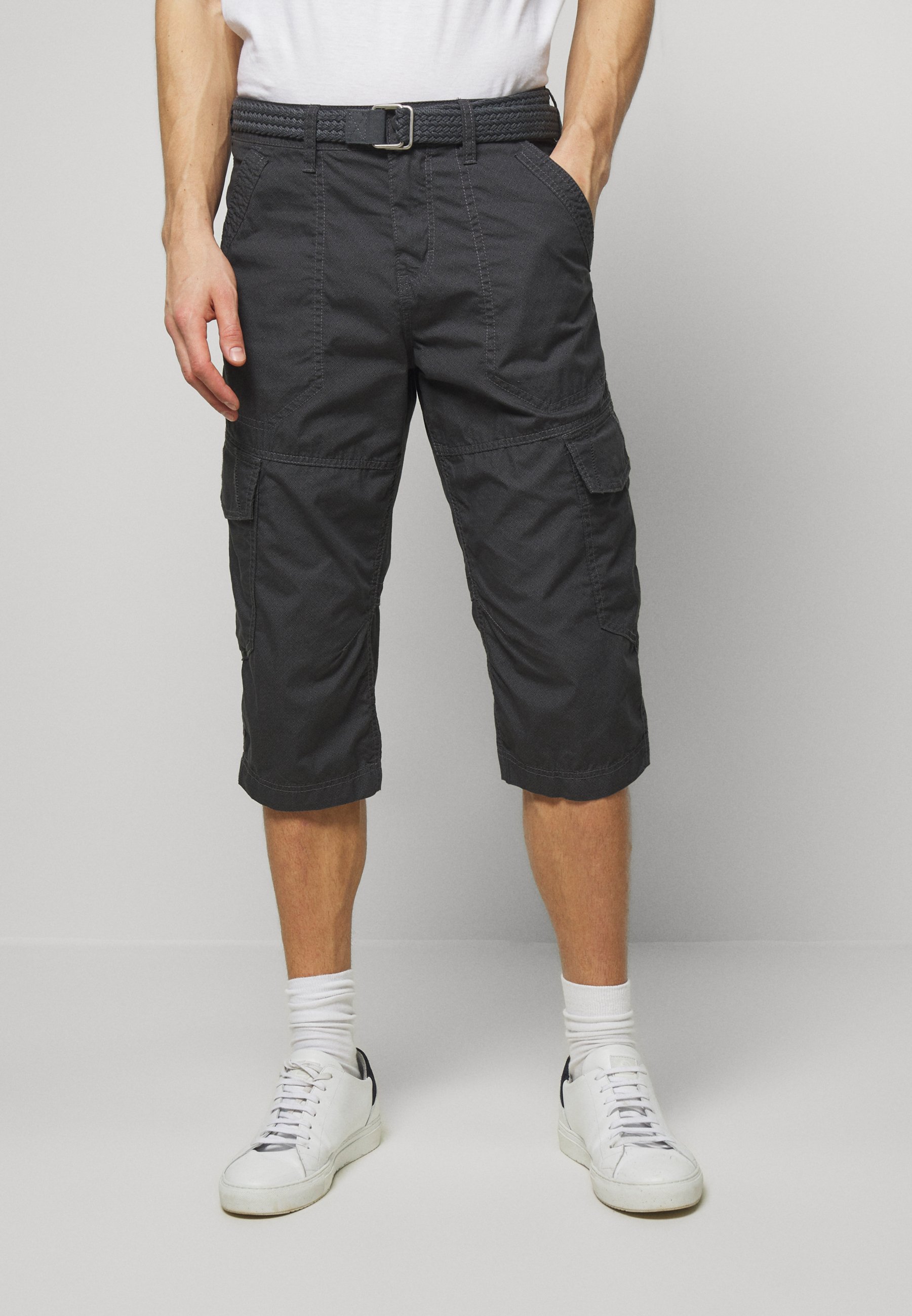 TOM TAILOR Shorts - black rhomb design/Antraciet - Zalando.nl