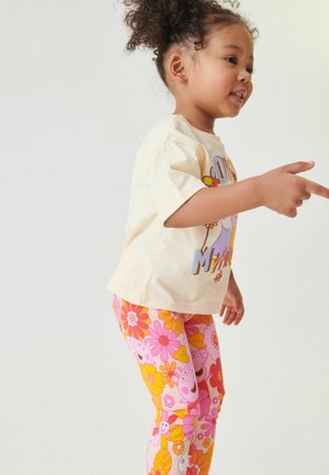 T-SHIRT & LEGGINGS SET (3MTHS-7YRS) - KIND TO SKIN - Leggings - orange peppa pig