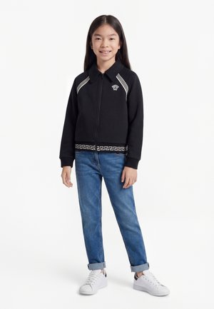 Versace CONTRASTO MEDUSA UNISEX - Chaqueta de punto - nero/bianco