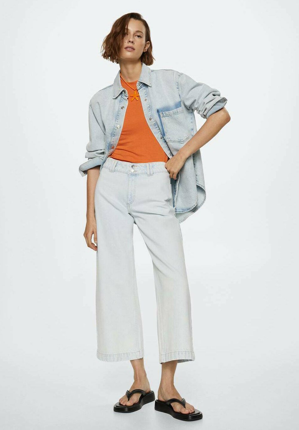 Mango CULOTTE - Jeans a zampa - bleu délavé/blu - Zalando.it