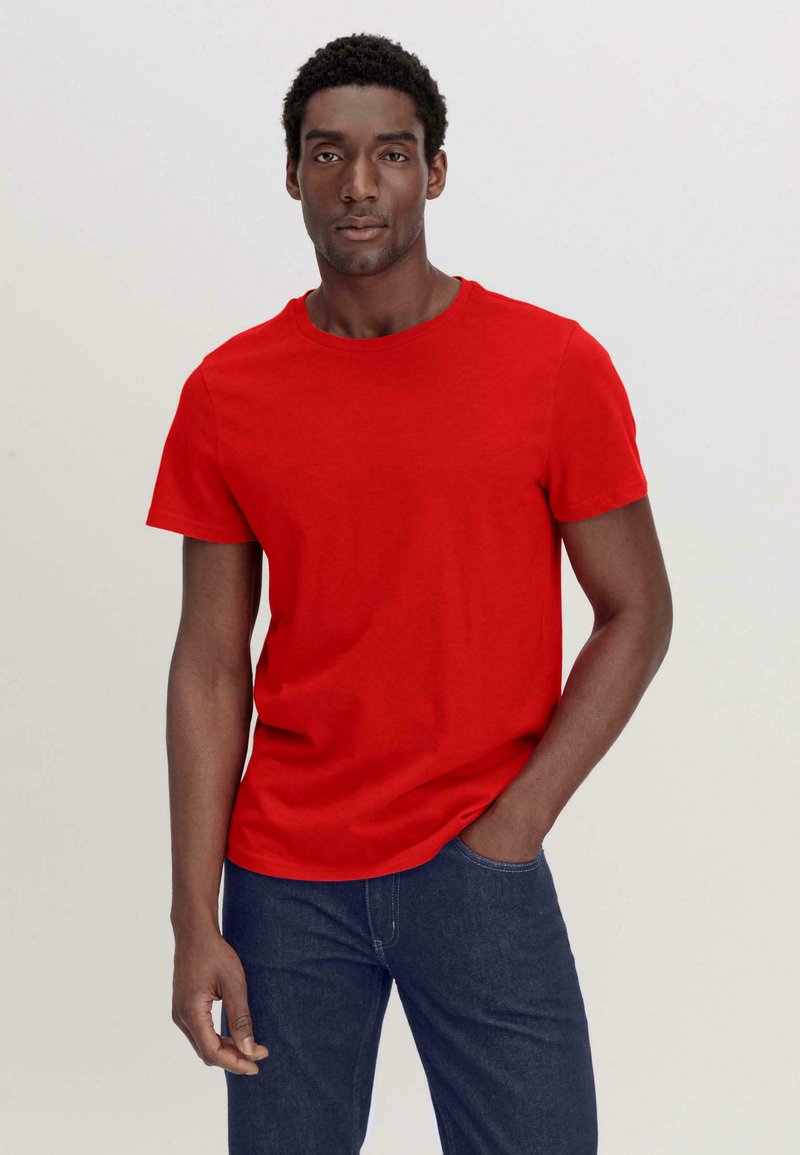 hessnatur REGULAR - T-shirt basic - rot