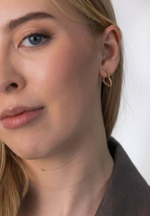 PURELEI, PURELEI OHRRINGE BUBBLE HEART - Ohrringe - rose gold-coloured