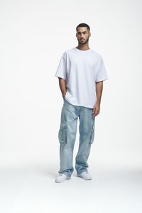 2Y Studios BELUN BAGGY - Vrećaste traperice - light blue