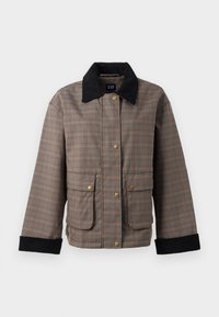 PLAID BARN JACKET - Poletna jakna - tonal brown