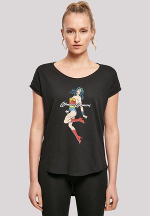 LONG CUT DC COMICS WONDERWOMAN CLASSIC JUMP - Print T-shirt - black