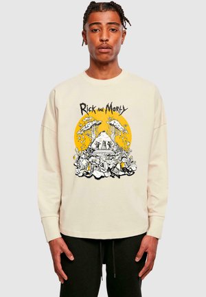 RICK AND MORTY REST AND RICKLAXATION LONGSLEEVE - Langarmshirt - sand