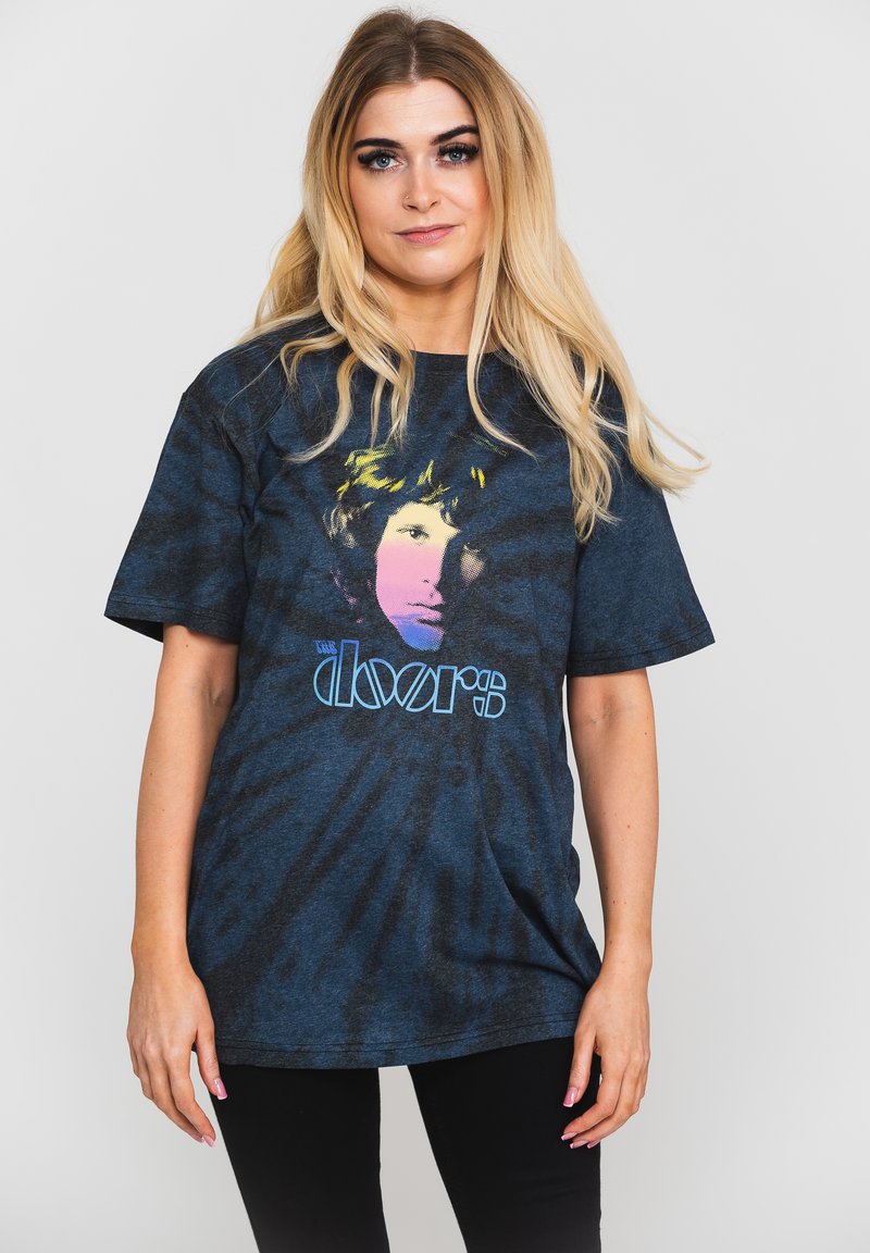 Paradiso Clothing THE DOORS HALFTONE GRADIENT TIE DYE  - Print T-shirt - blue