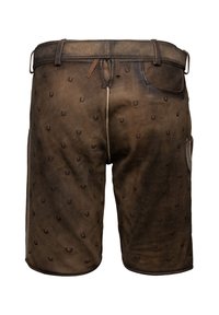 Krüger Dirndl HARVEY MIT GÜRTEL - Nahkahousut - braun