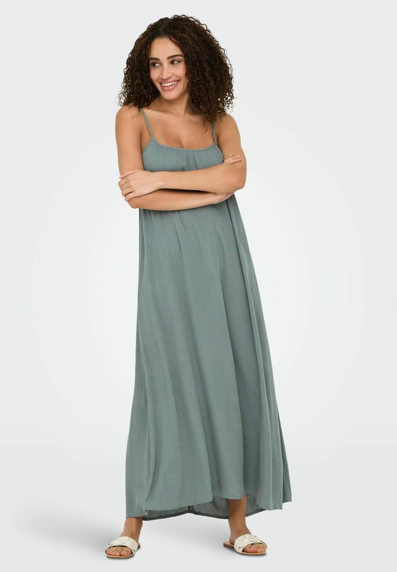 ONLY ONLNIKI STRAP - Vestido largo - balsam green