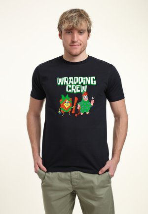 Henry Tiger SPONGEBOB SQUAREPANTS WRAPPING CREW - T-shirt z nadrukiem