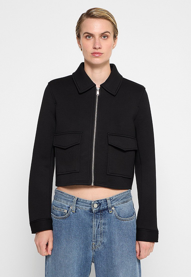 Only Sweater met rits zwart Only Sweater met rits zwart