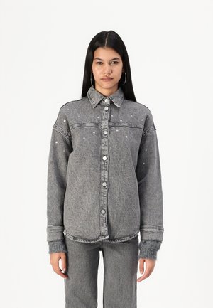 VMRIVA RIVET ì - Denimová bunda - medium grey denim