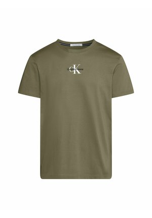 Calvin Klein T-shirt uomo manica corta con logo verde main image 0