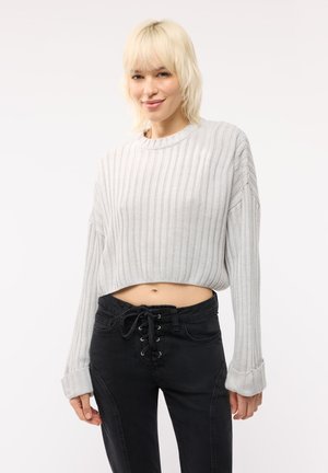 Terranova, MAGLIA TINTA UNITA - Maglione - grigio chiaro melange