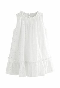 Next - SLEEVELESS BRODERIE - Dienas kleita - white Miniatūras attēls 1
