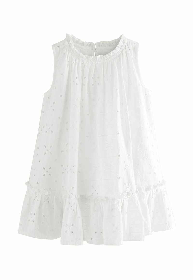 Next - SLEEVELESS BRODERIE - Dienas kleita - white, Palielināt
