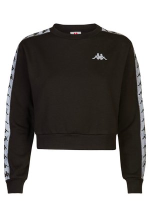 Kappa FELPA CROP DAMEY - Maglietta a manica lunga - black