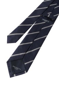 Hackett London UNEVEN FINE STR - Krawatte - ink blue