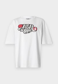 CURLY LOLLIPOP LOGO BOXY FIT - Trükipildiga T-särk - white