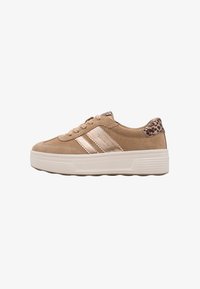 Unselected, camel suede