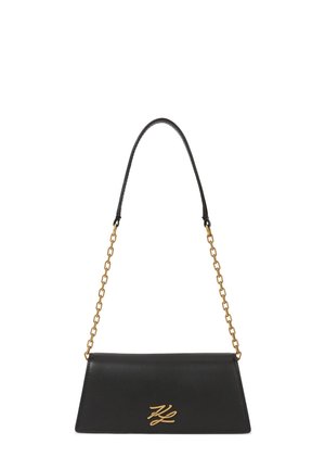 KARL LAGERFELD, K/AUTOGRAPH MINI FLAP - Чанта за носене през рамо - black/gold