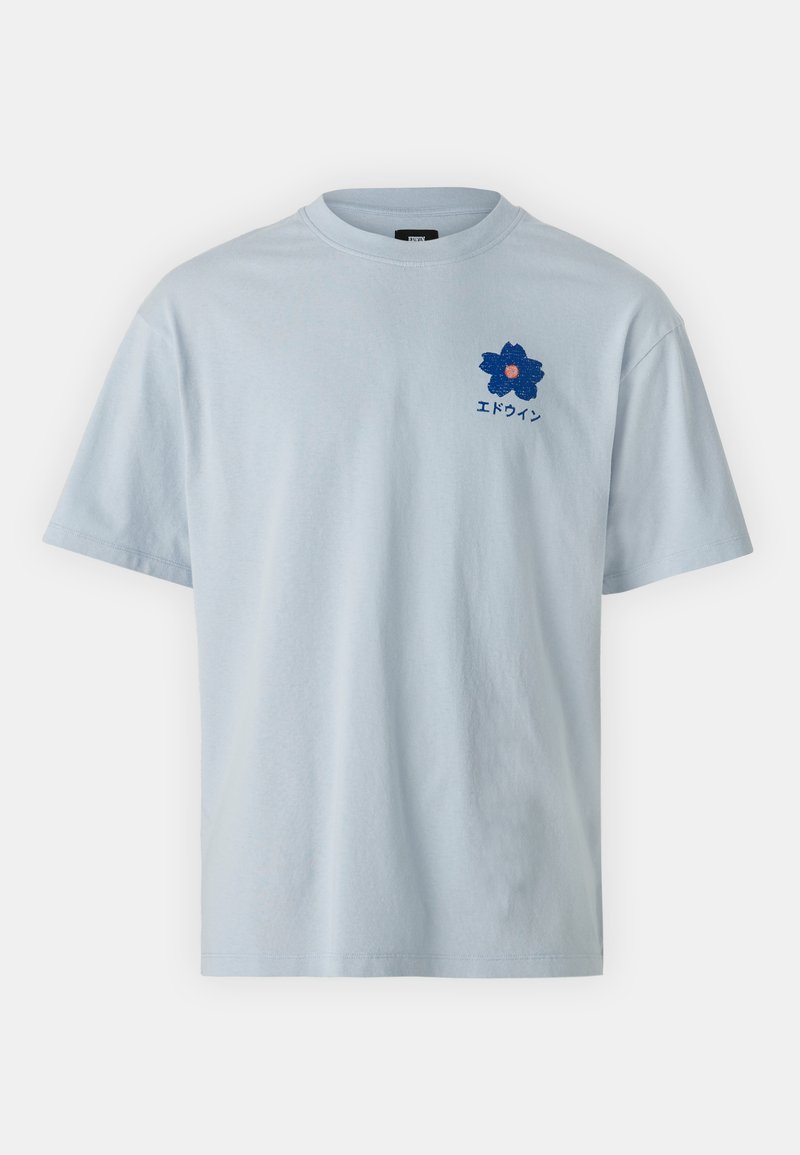 Edwin T-shirt print lichtblauw Edwin T-shirt print lichtblauw