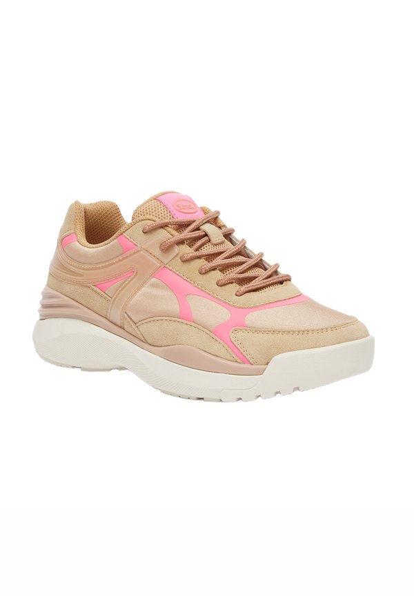 SNEAKERS WALKER - Sneaker low - beige fuchsia