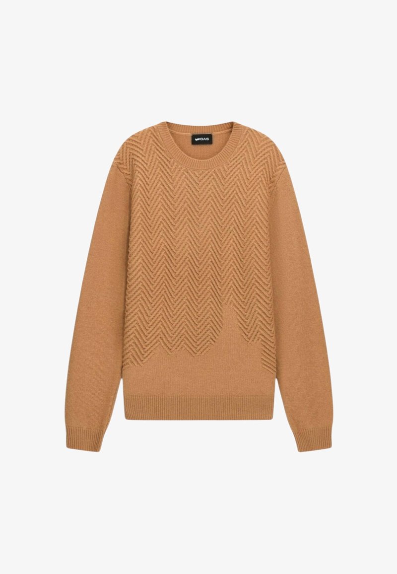 GAS Strickpullover - cammello