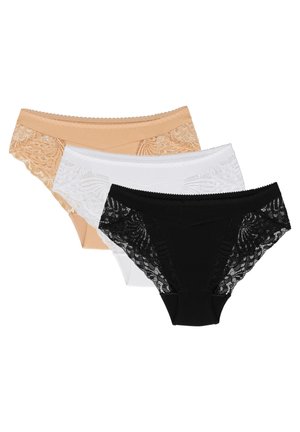 3-PAK - Shorty - black/white/beige