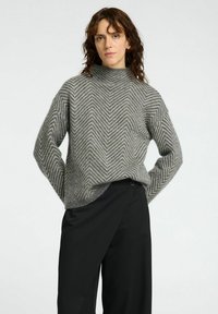 Selected Femme FISCHGRÄT - Džemperis - medium grey melange