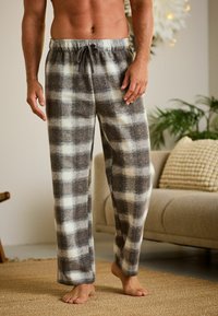 Next REGULAR FIT COSY BRUSHED CHECK  - Bas de pyjama - grey stone check