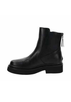 Stivaletti con plateau - nero