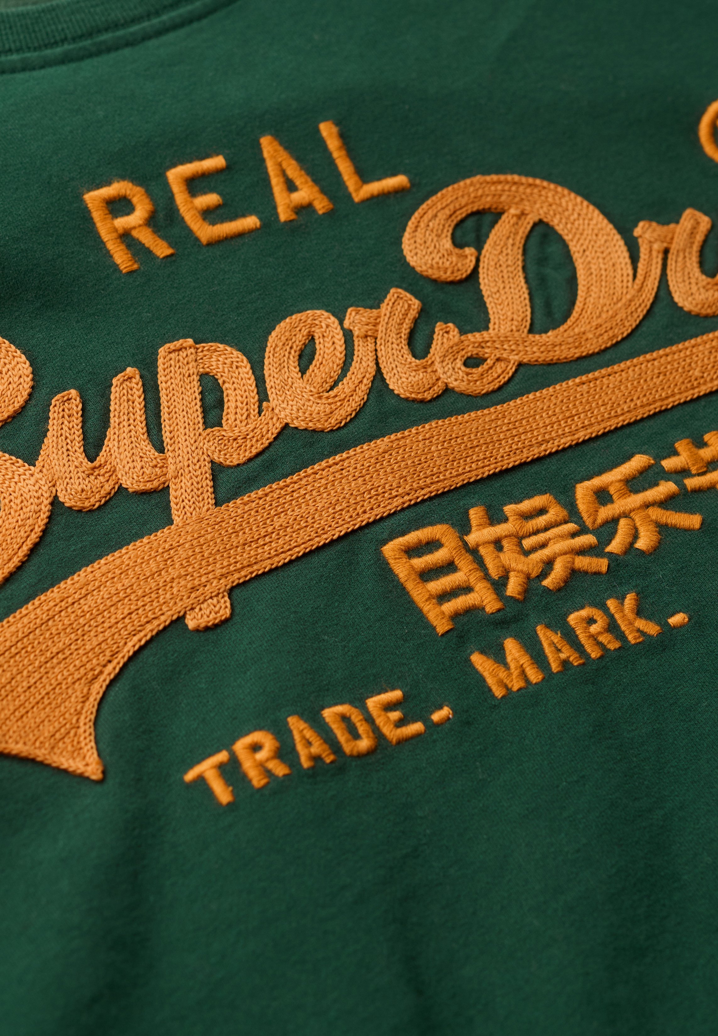 Superdry★ビンテージ ロゴ刺繍Tシャツ 送関込 Superdry Vintage Logo Tri Colour Raglan | Dressinn