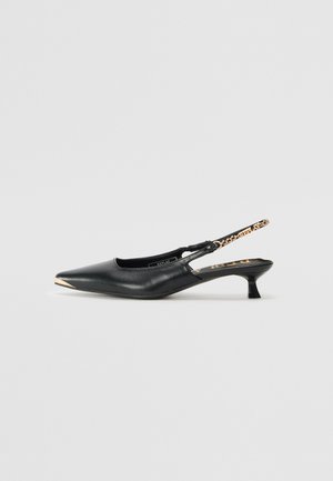 ALDER PLATIN - Slingback ballet pumps - black