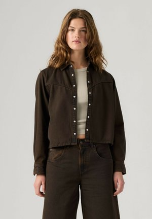 Levi's®, Denim jacket - over a cup top - browns -