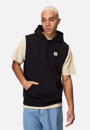 SLEEVELESS - Kapuzenpullover - black