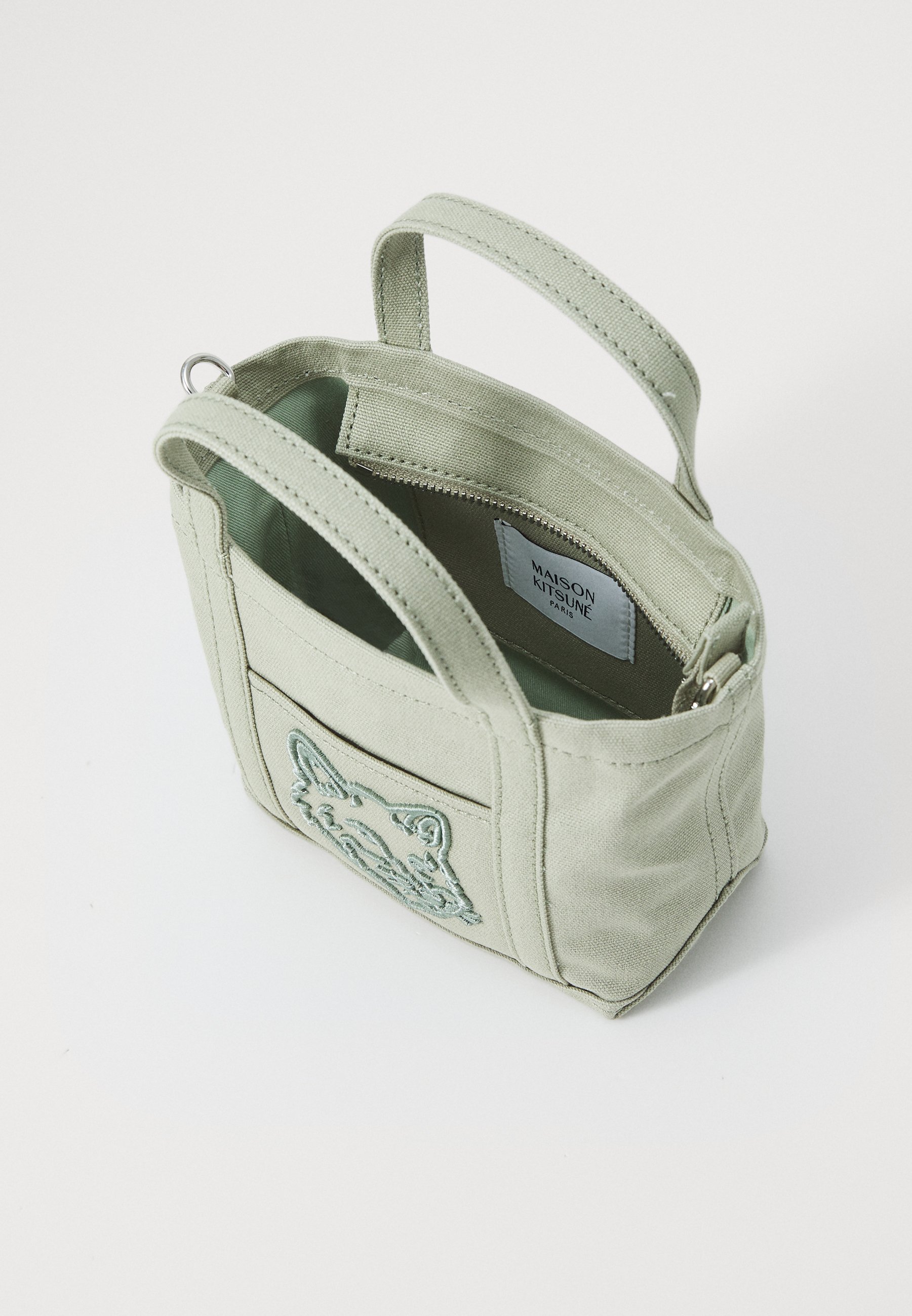 Maison Kitsuné FOX HEAD MINI - Handbag - court green/dark green