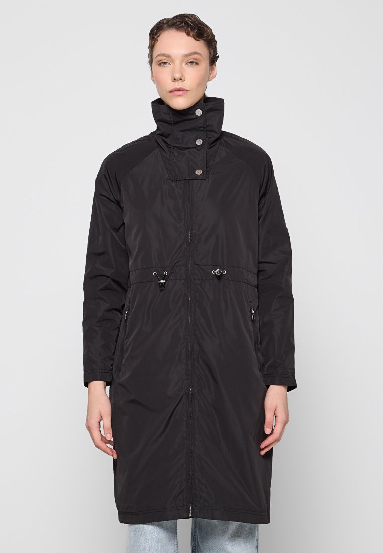 dreimaster Halflange jas zwart