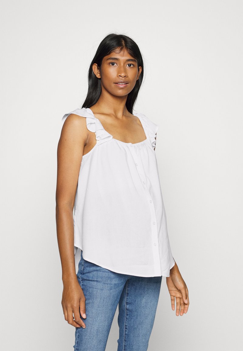 GAP Maternity NURSING RUFFLE Blouse optic white/white Zalando.ie