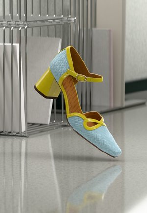 ADRON - Pumps - blue/lemon