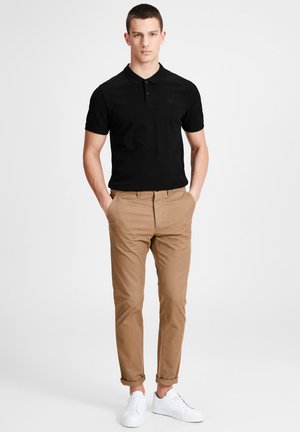 3 PACK BASIC - Polo shirt - black/grey/navy