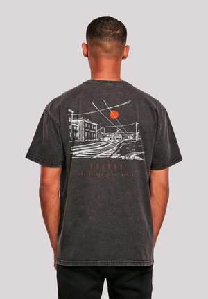 Print T-shirt - schwarz